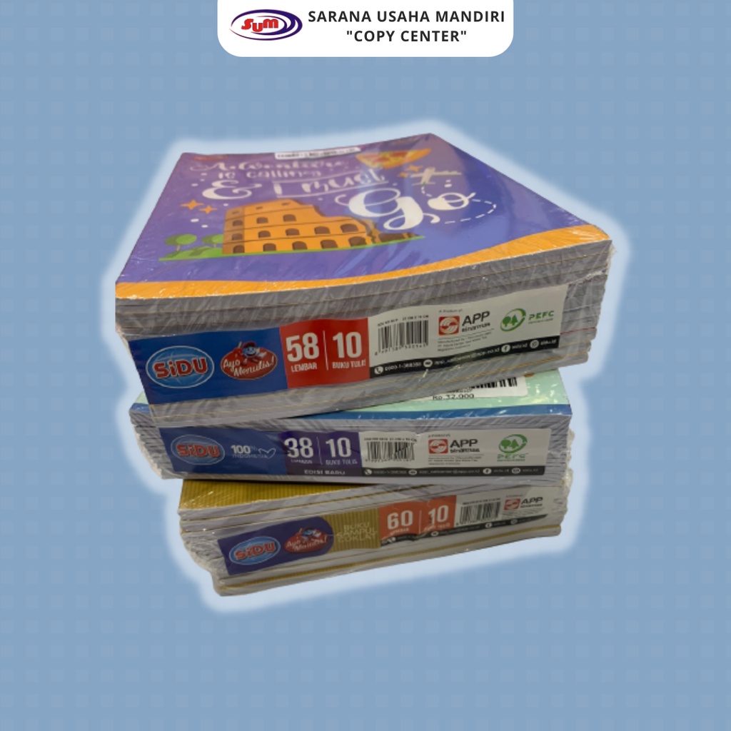 Jual Buku Tulis Sidu Isi 38 (PACK) | Shopee Indonesia