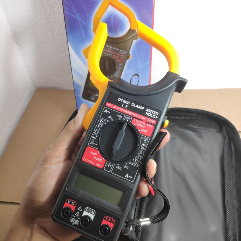 Jual Digital DT266 Digital Clamp Ampere Multimeter Tang Ampere Digital
