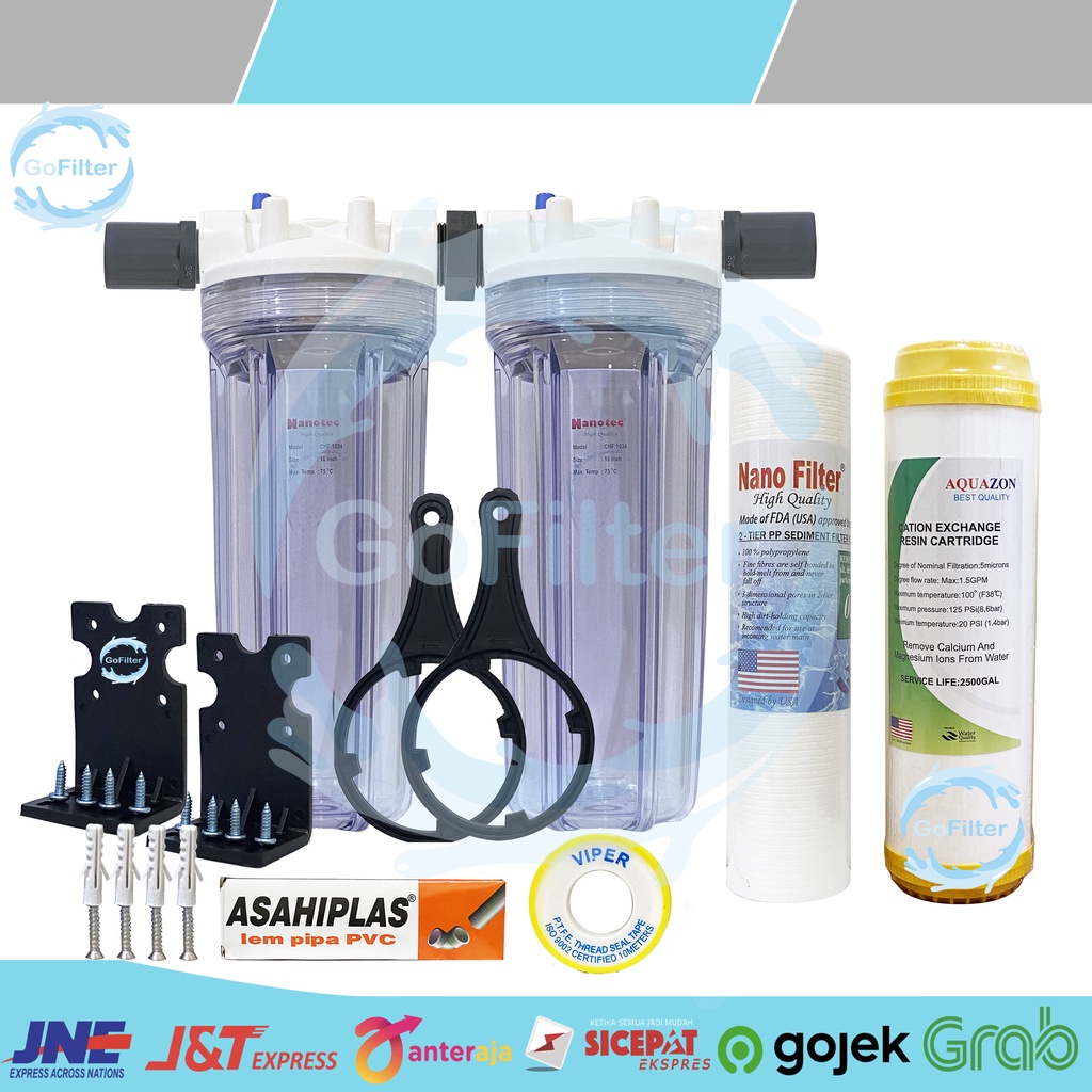 Jual PAKET FILTER AIR KAPUR, KERUH KOTOR BAU BESI MINYAK 2 TAHAP SIAP ...