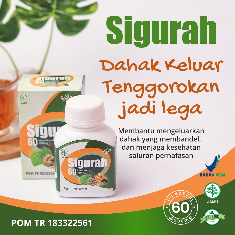 Jual Sigurah Original Asli Gurah Suara Gurah Kesehatan 60 Kapsul Shopee Indonesia 8120