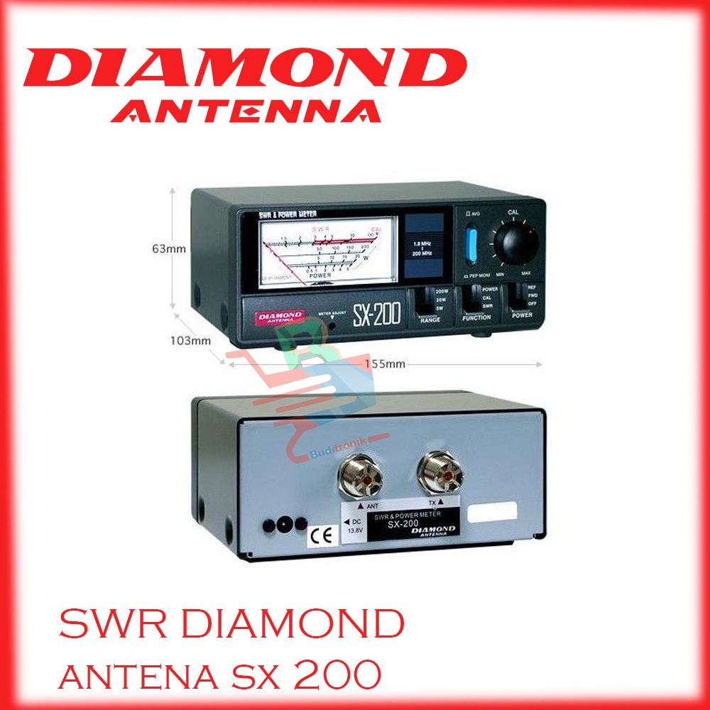 Jual Diamond Antenna SX-200 SWR & Power Meter Baru SX200 | Shopee