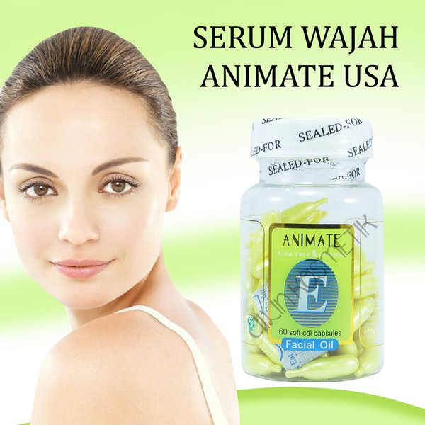 Jual SERUM ANIMATE FACIAL OIL 60 Softgel Capsules Animate Vitamin E
