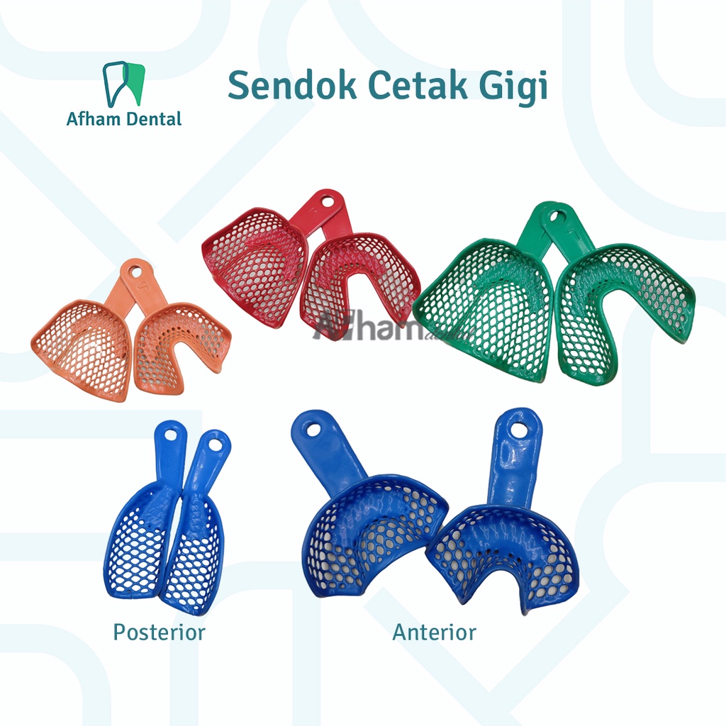 Jual SENDOK CETAK GIGI / DENTAL TRAY IMPRESSION RAHANG ATAS / RAHANG ...