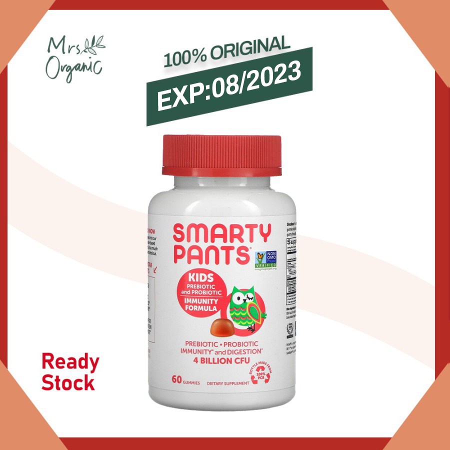 Jual SMARTY PANTS Kids Prebiotic Probiotic Immunity Formula Strawberry ...