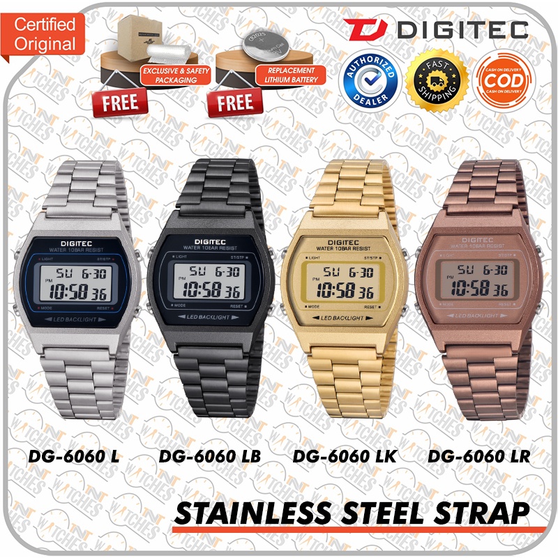 Jual Jam Tangan DIGITEC DG-6060 R / DG 6060 R / DG6060 R Watch ORIGINAL ...