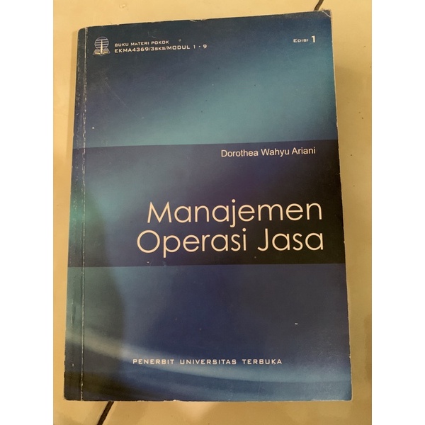 Jual Manajemen Operasi Jasa (Buku Materi Pokok UT) | Shopee Indonesia