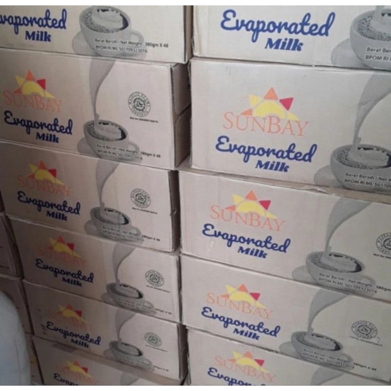 Jual evaporasi sunbay per dus/evaporated milk sunbay | Shopee Indonesia