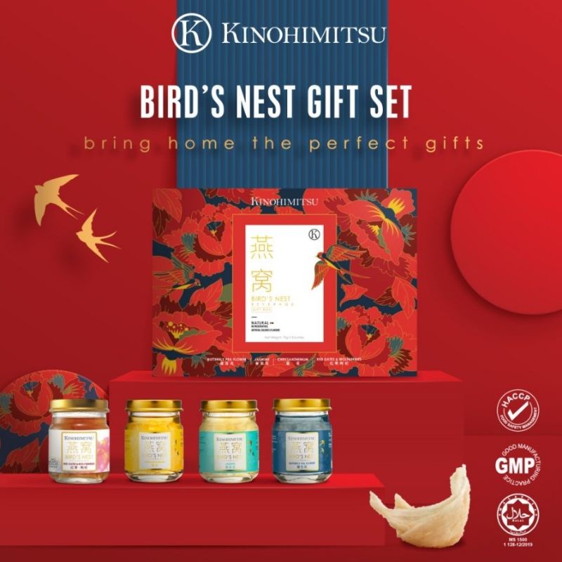 Jual Kinohimitsu Bird's Nest Beverage Gift Box 8 Botol x 75 gr / Kado