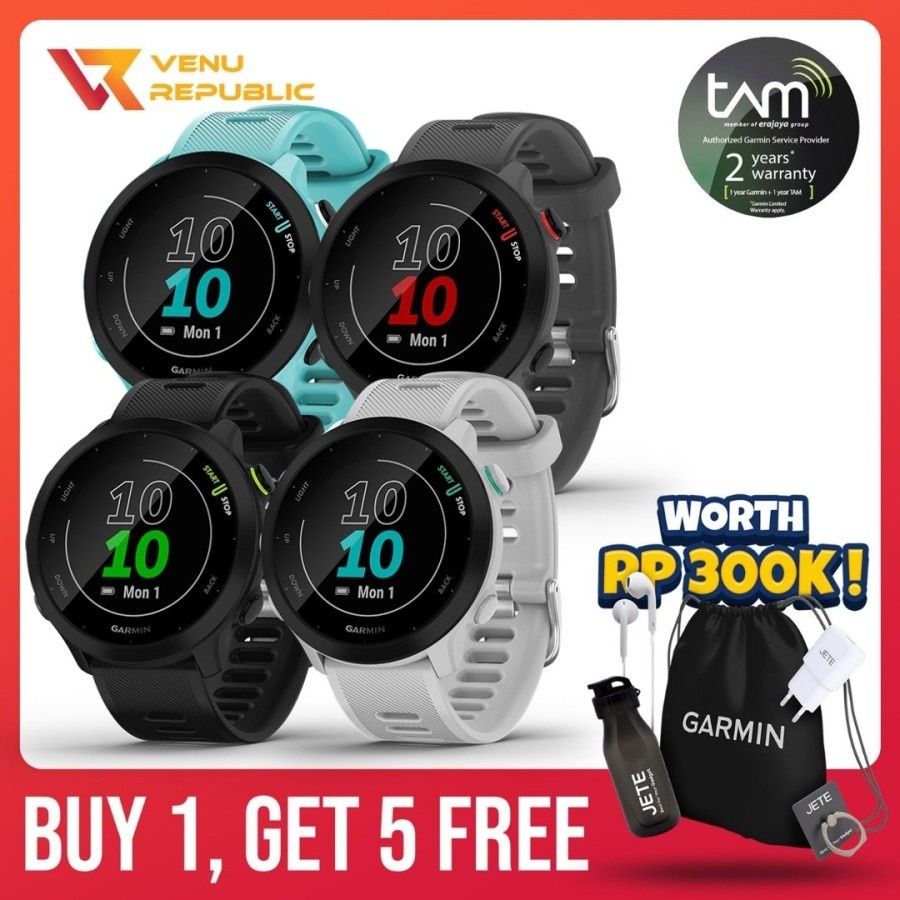 Jual Garmin Forerunner 55 Fr 55 - Garansi TAM 2 Tahun | Shopee Indonesia