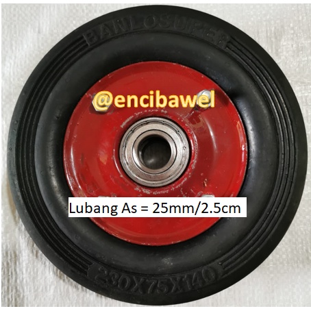 Jual Roda troli 9 inchi 2 bearing / roda lori 9 inchi | Shopee Indonesia