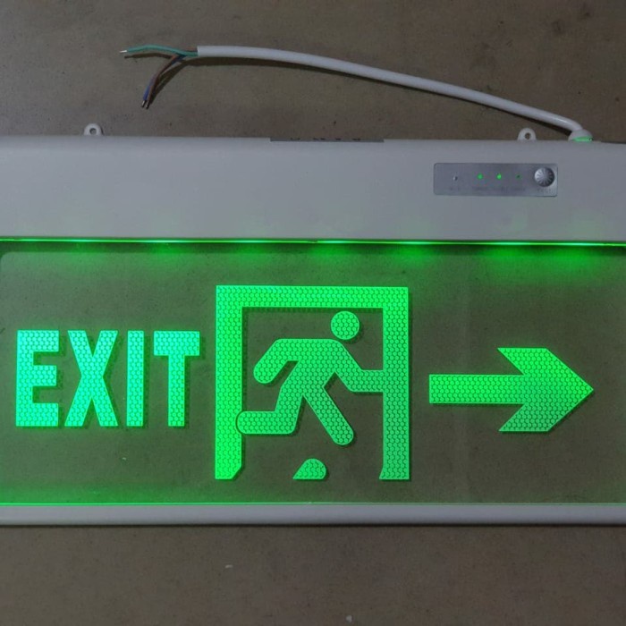 Jual Lampu Lampu Exit Led Org Lari Emergency Transparan Led Hijau ...