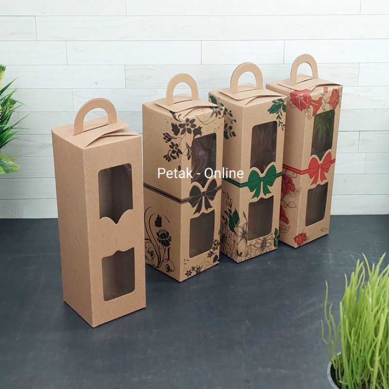 Jual 25 Pcs, Box Kraft Tenteng 6.5x20 cm/ Box Botol, dll | Shopee Indonesia