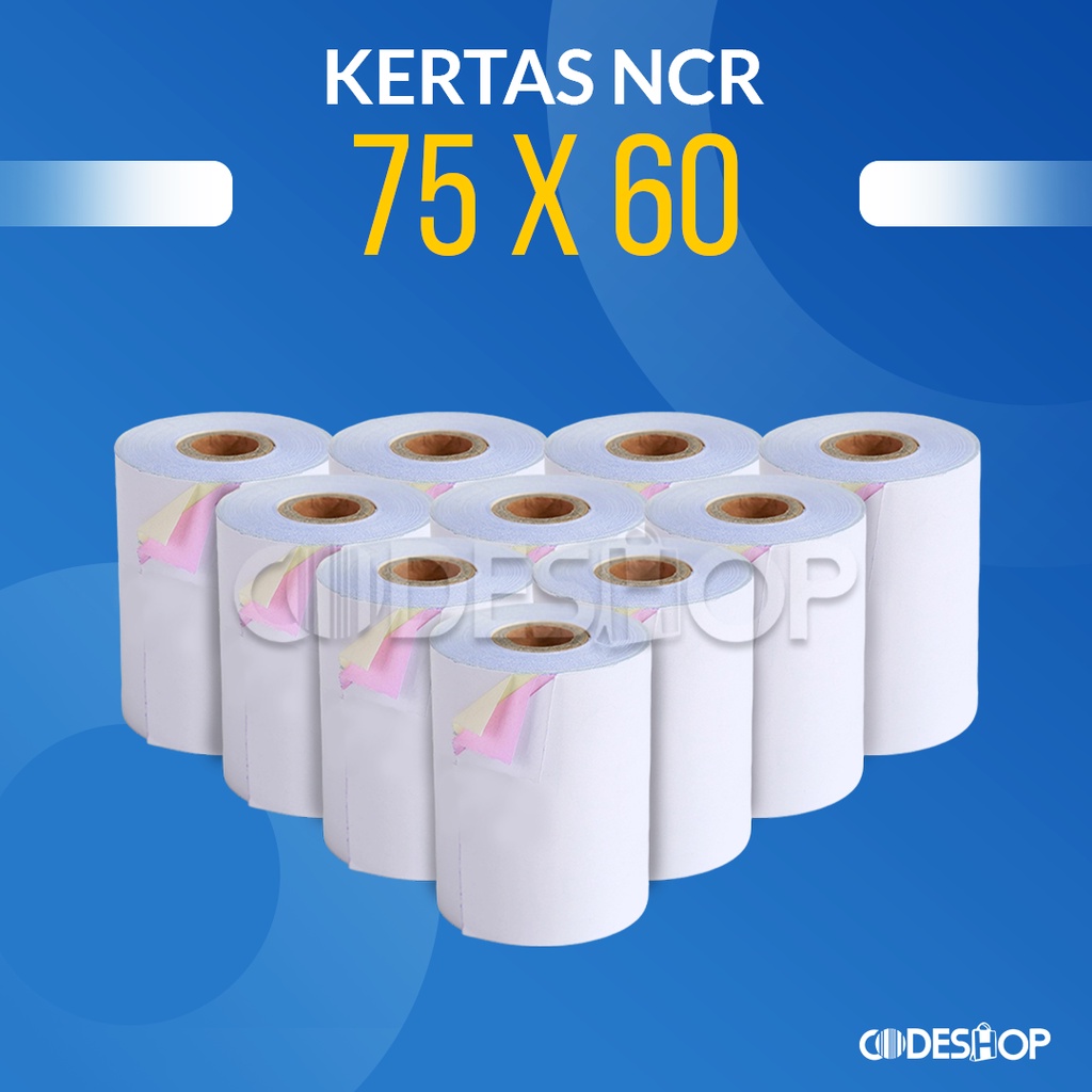 Jual Kertas Struk Kasir Hvs Ncr X Mm Rangkap Isi Roll