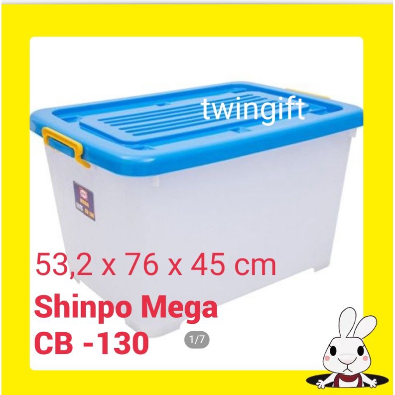 Jual Containerkontainer Box Serbaguna 130 Liter Shinpo Cb 130 Mega Shopee Indonesia 3891