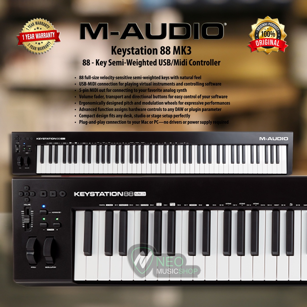 M-Audio MIDIキーボード 88鍵 Keystation 88