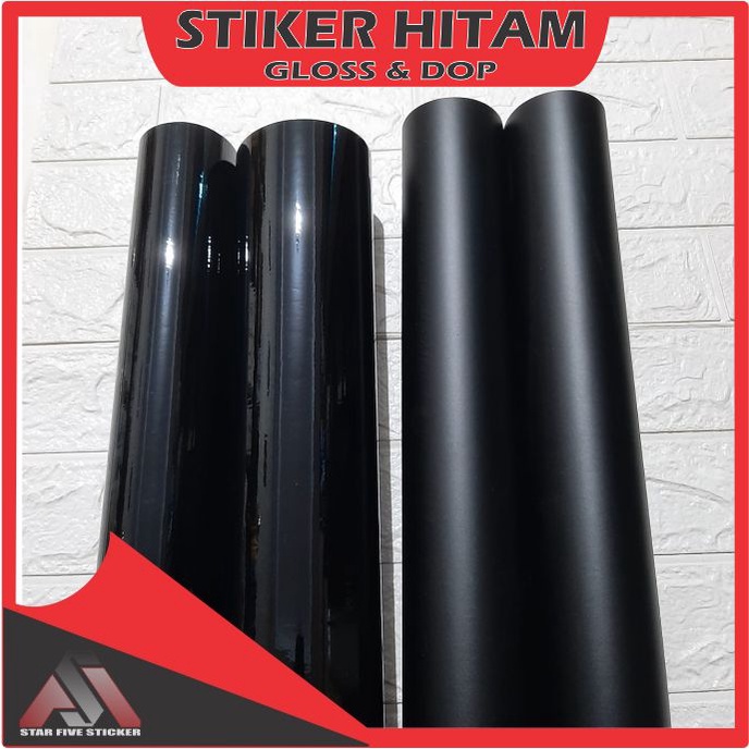 Jual Sticker Skotlet Warna Hitam Gloss dan Dop Lebar 45cm | Shopee ...