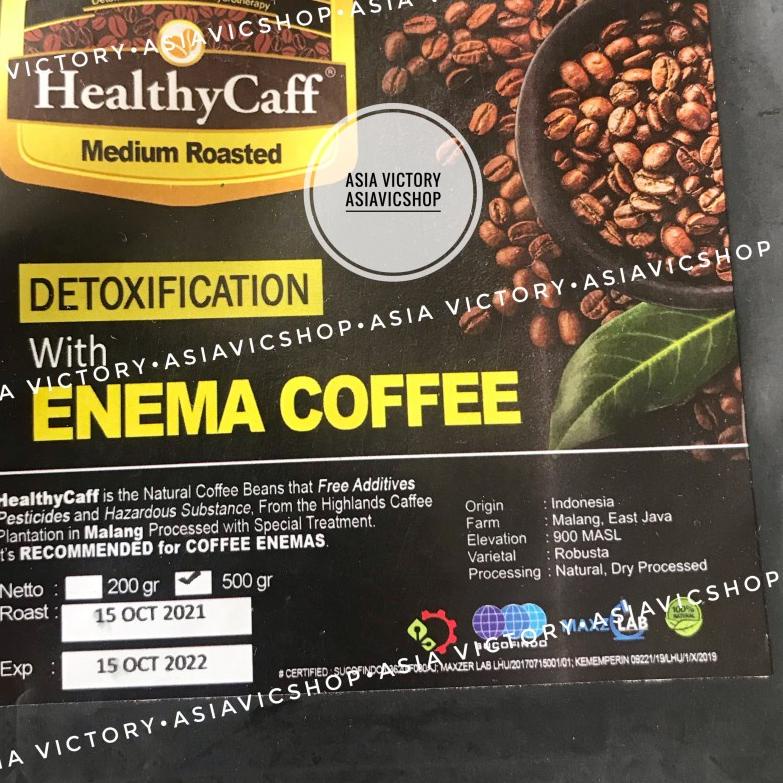 Jual HealthyCaff 500gr Medium Roasted Healthy Caff Kopi Organik Enema ...