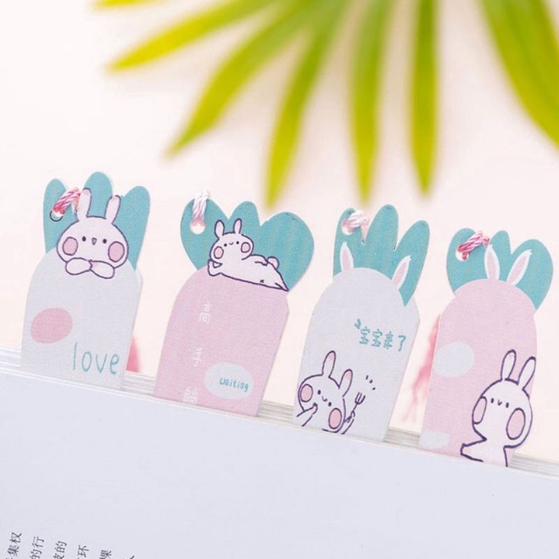 Jual CUTE WOODEN BOOKMARK TASSEL BUNNY EDITION | Shopee Indonesia