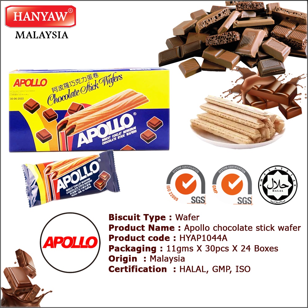 Jual apollo wafer 24 stick (24 x 11gr) | Shopee Indonesia