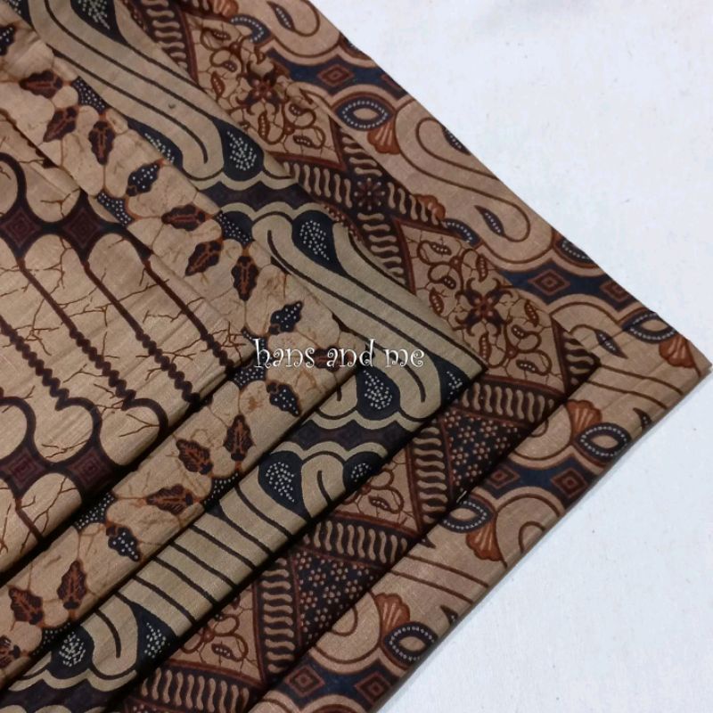 Jual Kain Perca Batik Seri Coklat Per Set Shopee Indonesia