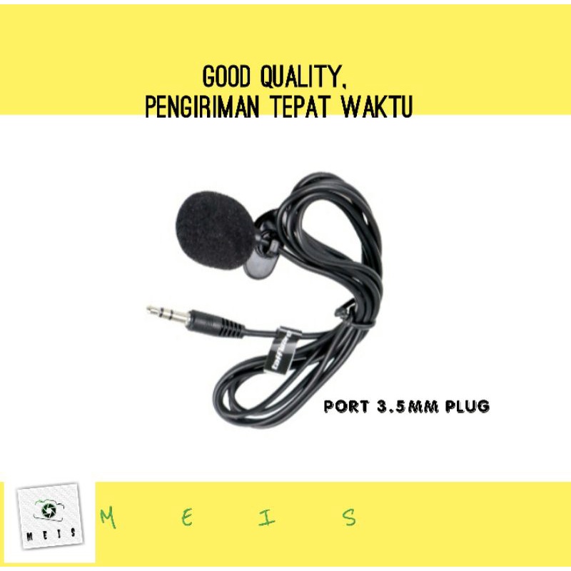 Jual Mic Port 3.5mm for Smartphone HP Action Cam Kamera Microphone Plug ...
