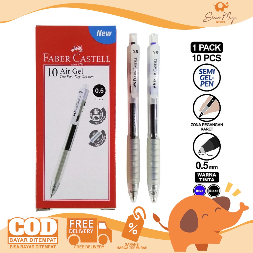 Jual Faber Castell Pulpen Gel Pen Air Gel 0.5mm / Ballpoint Murah