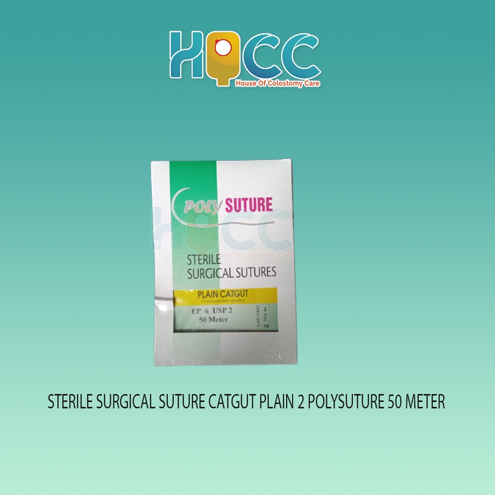 Jual STERILE SURGICAL SUTURE CATGUT PLAIN 2 POLYSUTURE 50 METER ...