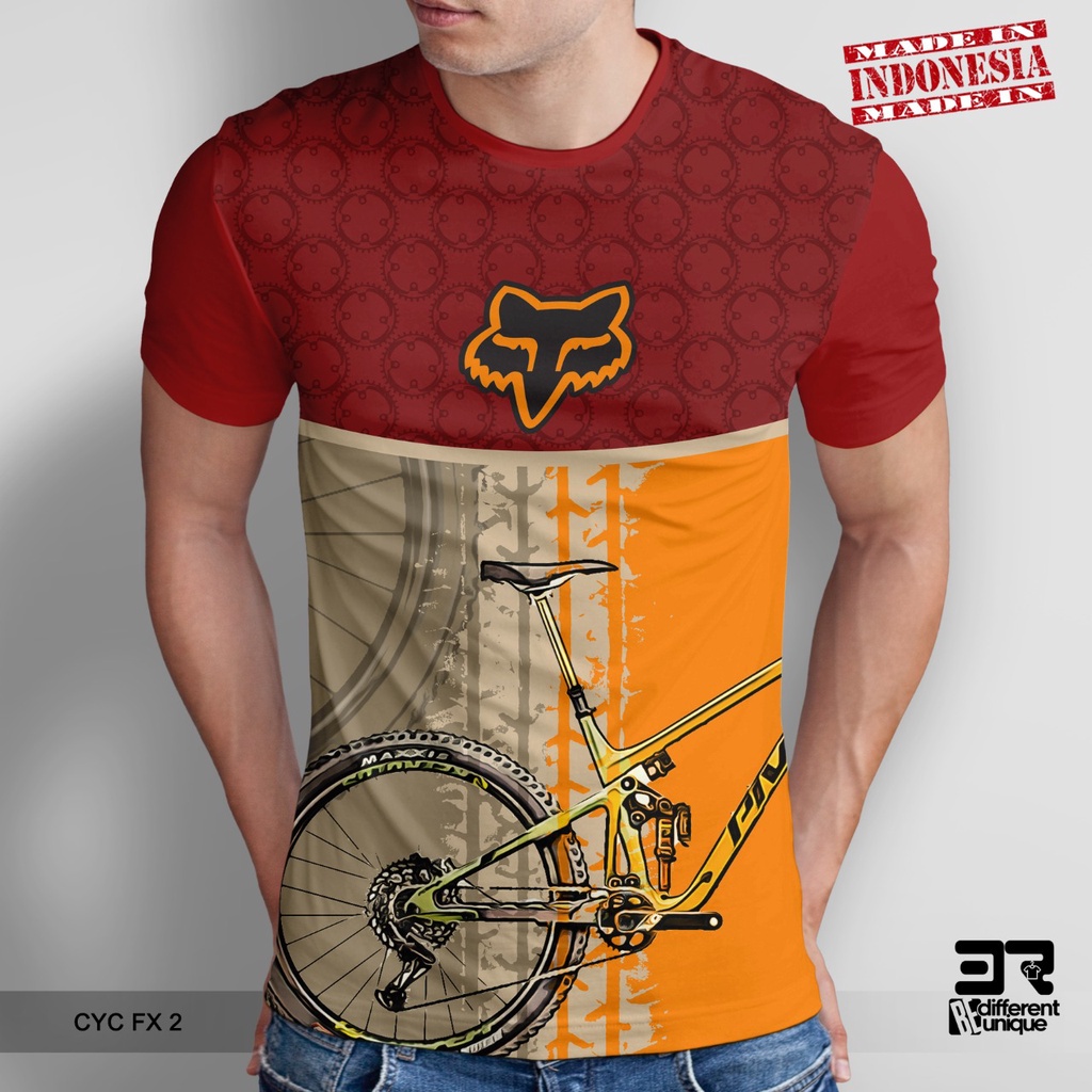 Jual Kaos Pria Kaos Print Distro 3r Sepeda Cycle Fox 2 Shopee Indonesia 5510