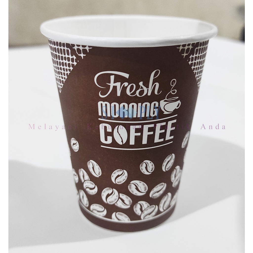 Jual Hot Paper Cup Gelas Kertas Ukuran 8oz 240ml Isi 50pcs Shopee Indonesia 4403