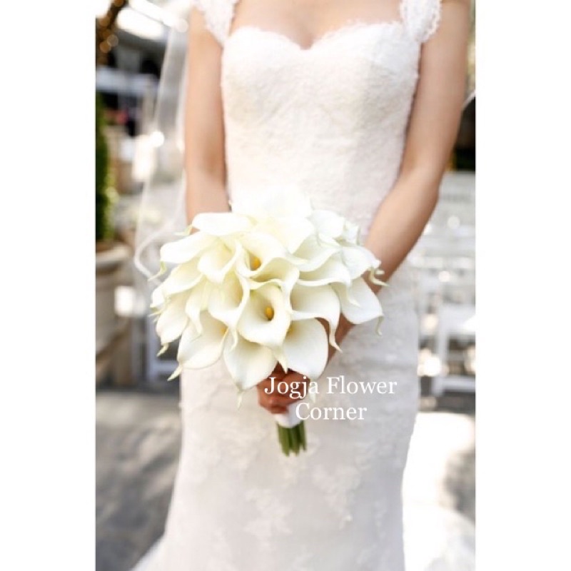 Jual Calla Lily Tulip Bridal Bouquet - Wedding Bouquet - Buket Bunga ...