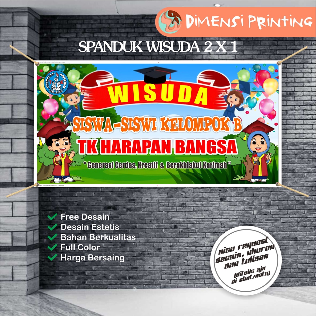 Jual Spanduk Wisuda Anak / Spanduk Perpisahan Anak Tk | Shopee Indonesia