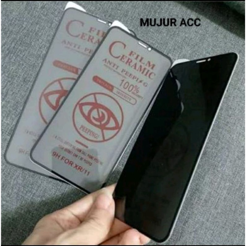 Jual Tempered Glass Ceramic Matte Anti Spy Full Oppo A17 A15 A16 A16e