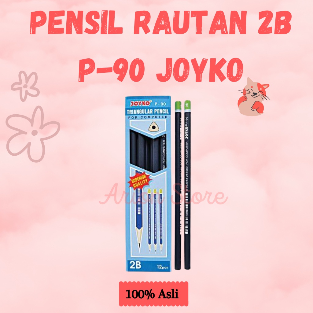 Jual [ARION STORE] Pensil Rautan 2B Joyko P-90 / Pensil 2B Joyko ...