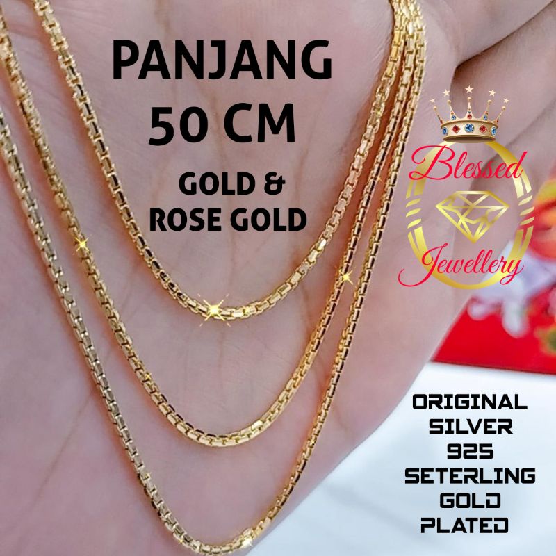 Jual KALUNG PERAK ASLI 925 LAPIS EMAS MODEL ITALI SANTA | Shopee Indonesia