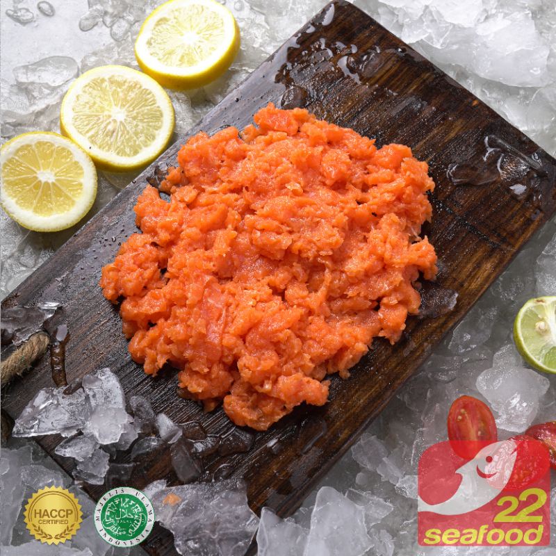Jual Salmon Mince Meat 100 gram / Salmon Daging Halus / Seafood 22 ...