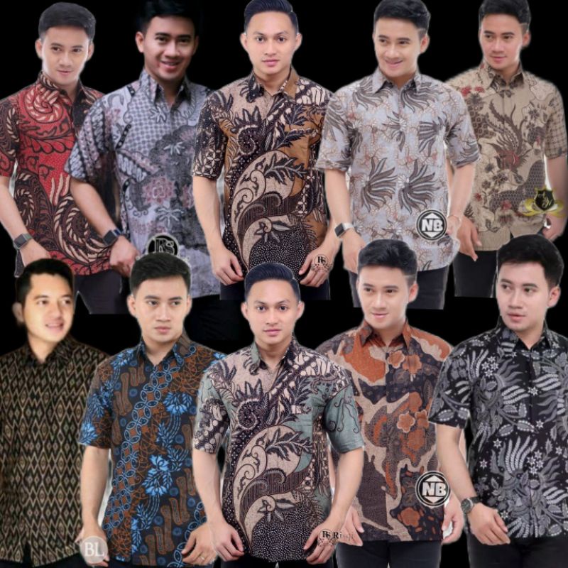 Jual Kemeja Batik Pria Lengan Pendek Murah Berkualitas Batik Pekalongan ...