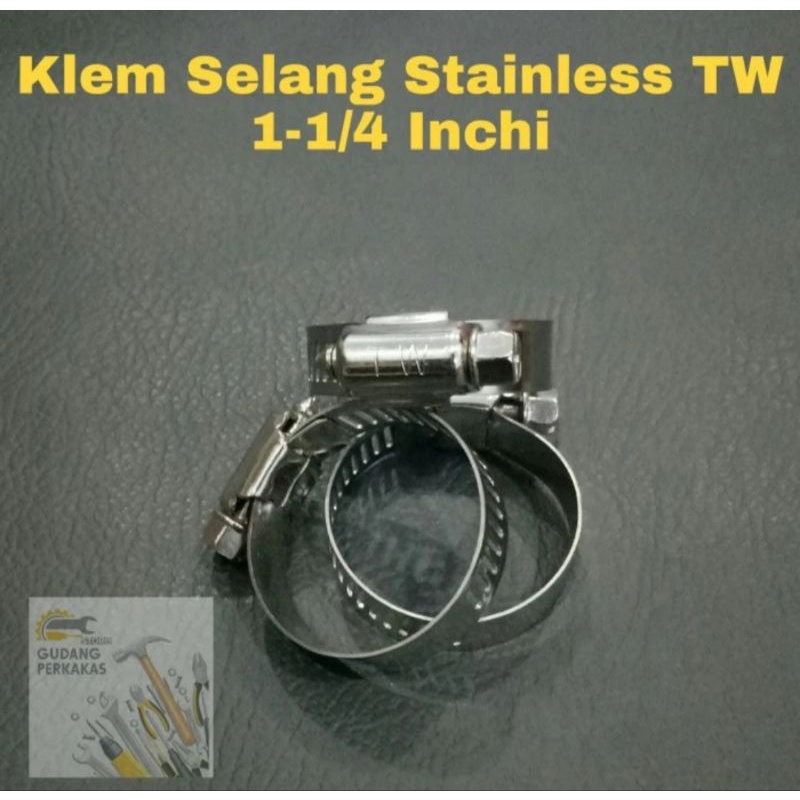 Jual Klem Selang Stainless Steel 1 14 Hose Clamp Cekak Selang 1 14