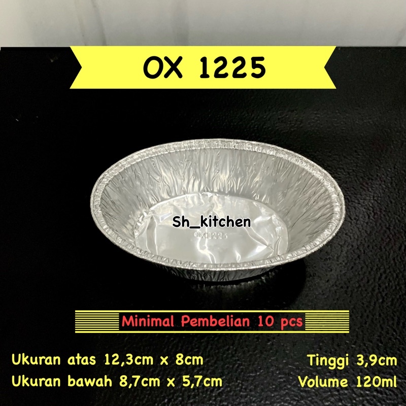 Jual Aluminium Foil Cup OX1225 TANPA TUTUP tempat zupa soup macaroni