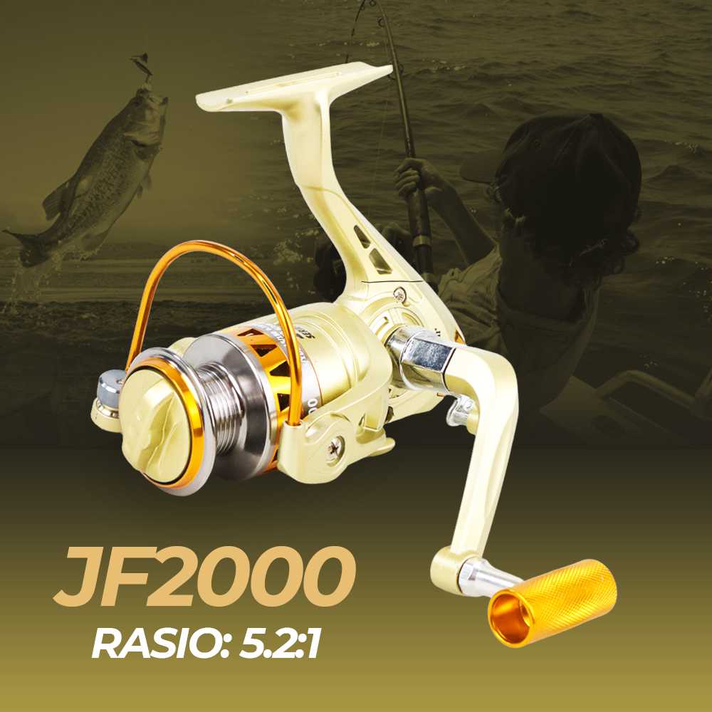 Jual YUMOSHI JF2000 Reel Pancing Spinning 5.2:1 Gear Ratio - OLRG ...