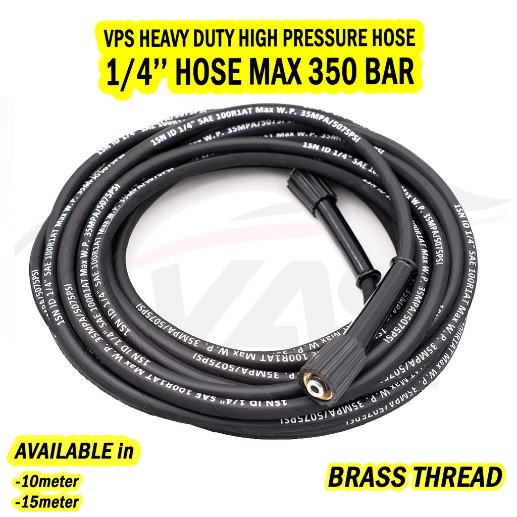 Jual VPS High Pressure Washer Jet Hose Steel Braided Selang Heavy Duty
