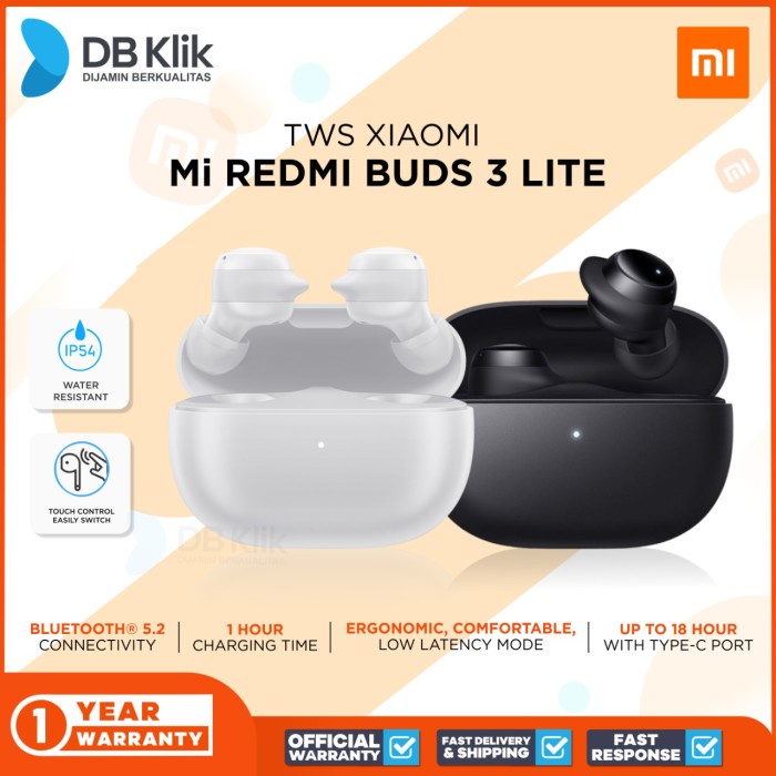 Jual TWS XIAOMI REDMI BUDS 3 LITE-XIAOMI MI REDMI BUDS 3 LITE TWS ...