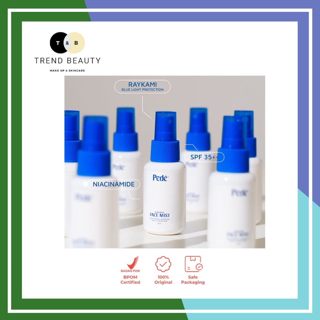 Jual PEDE Sunscreen Facemist Moisturizing with SPF 60 ML Shopee
