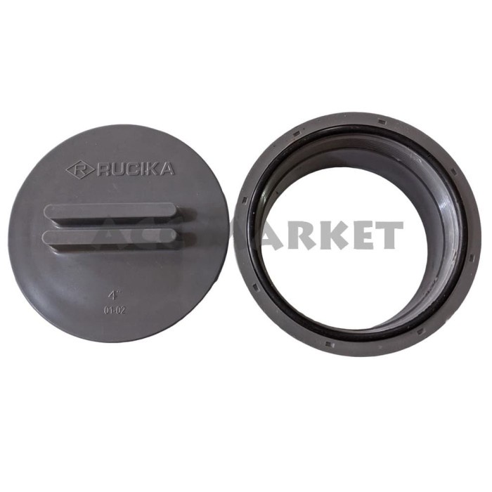 Jual Fitting Co Clean Out 4 Inch Rucika Tutup Cap Drat Pipa Pralon Dop Shopee Indonesia 