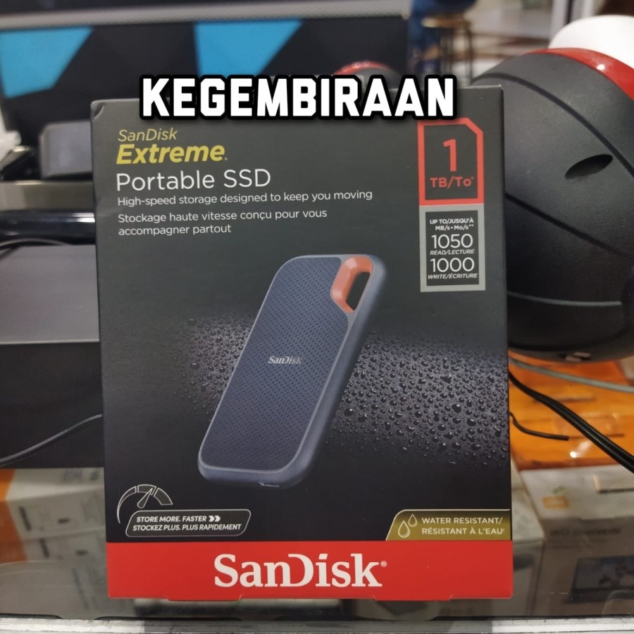 Jual Sandisk E61 Extreme Pro Portable Usb C Ssd 1tb External Eksternal Original Shopee Indonesia 3363