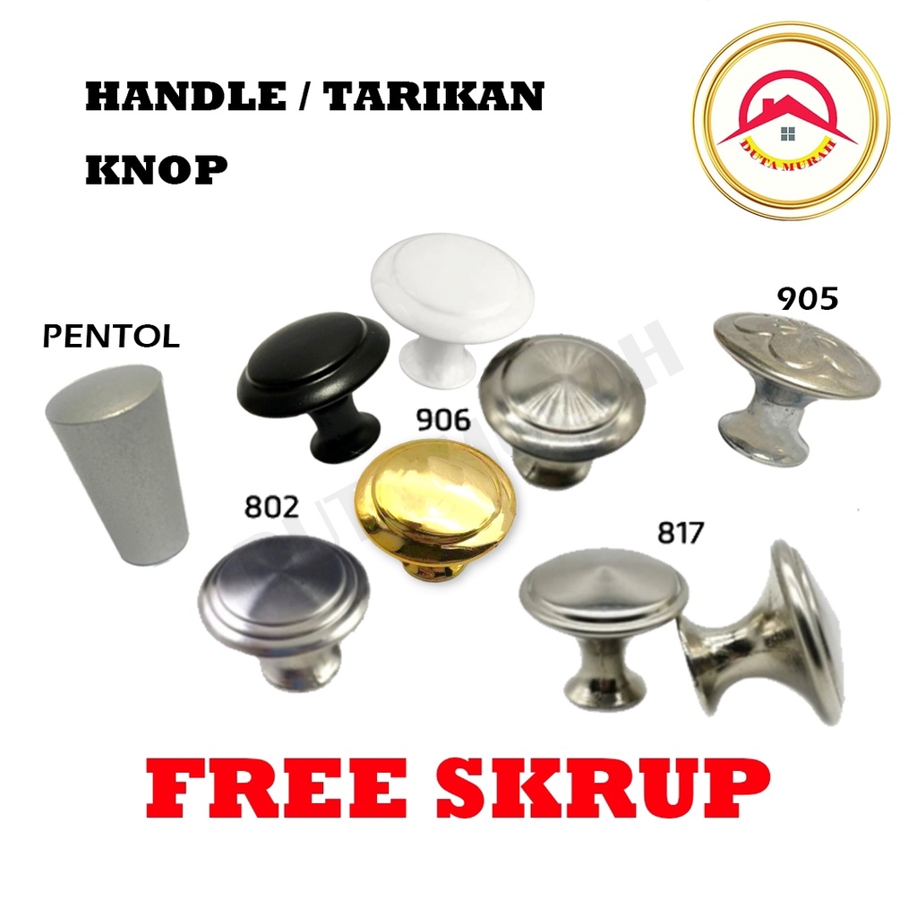 Jual Handle Tarikan Laci Handel Knop Lemari Pegangan Pintu Bentuk Bulat 1pcs Shopee 6726