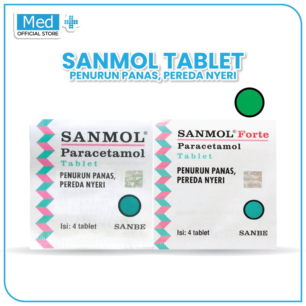 Jual Med+ Sanmol Tablet 500 mg / Sanmol Forte Tablet 650 mg - Obat