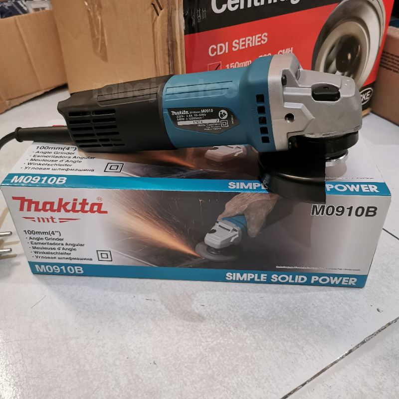 Jual Mesin Gerinda Tangan 4" Makita M0910B Angle Grinder 4 Inch M 0910B ...