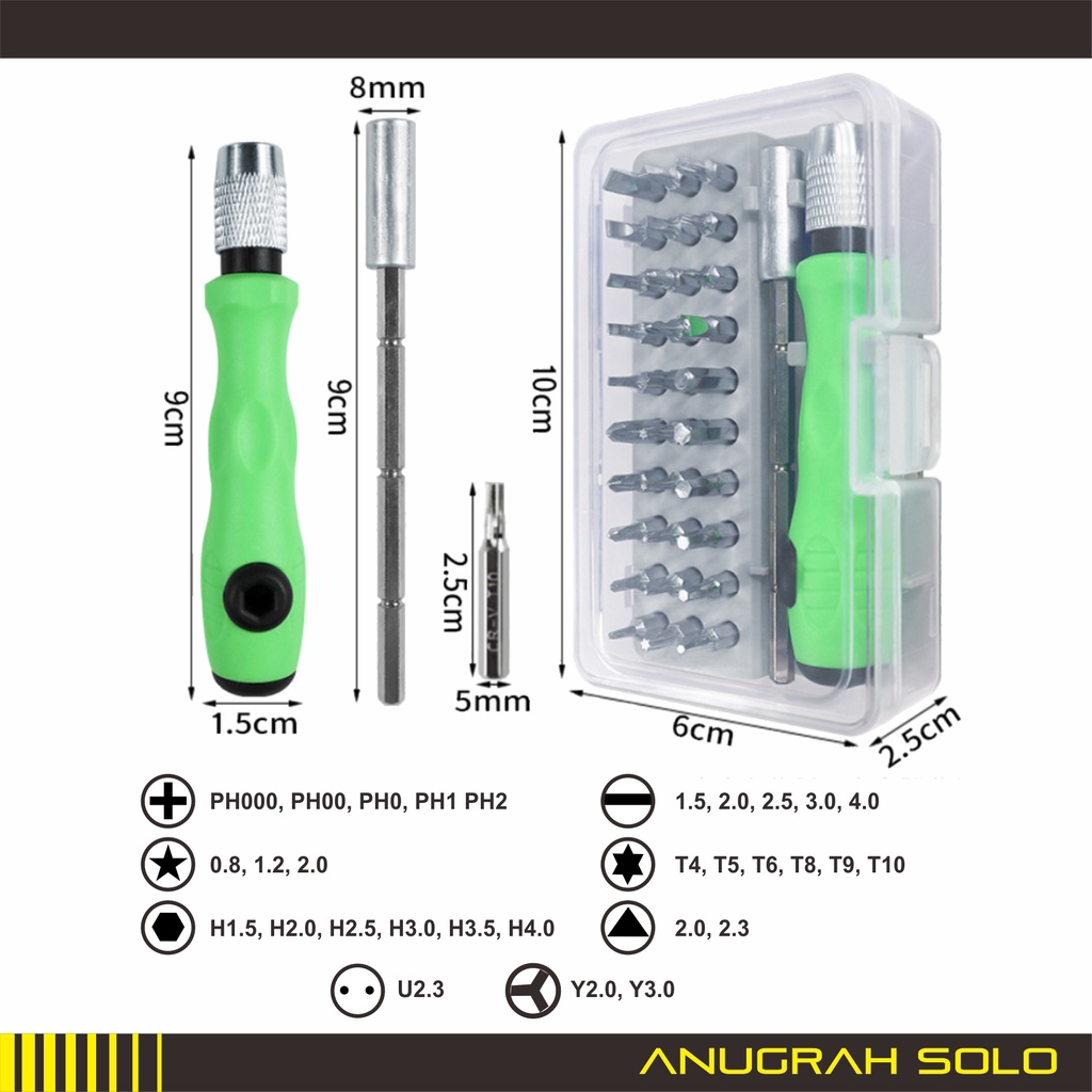 Jual Obeng Set Multifungsi 32-in-1 | Shopee Indonesia