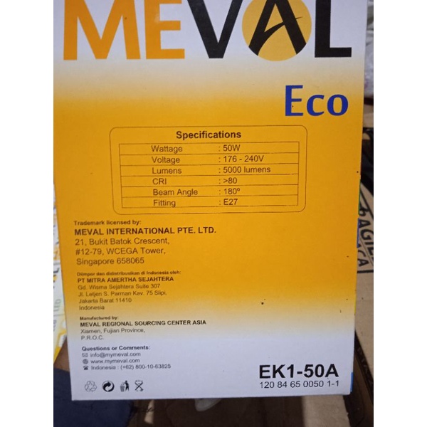Jual Lampu Meval eco led capsule 50w | Shopee Indonesia