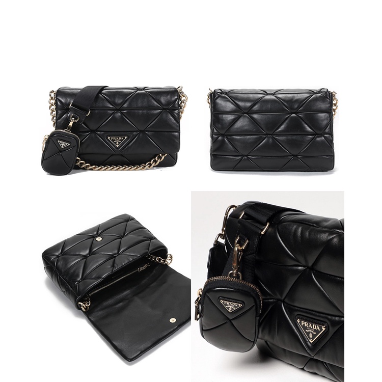 Jual PRADA System Nappa Leather Patchwork Shoulder Bag Large Patch